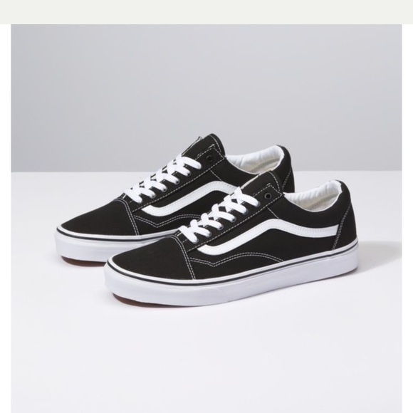 black and white boys vans
